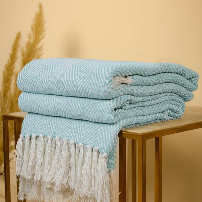 Baby Blue Chevron