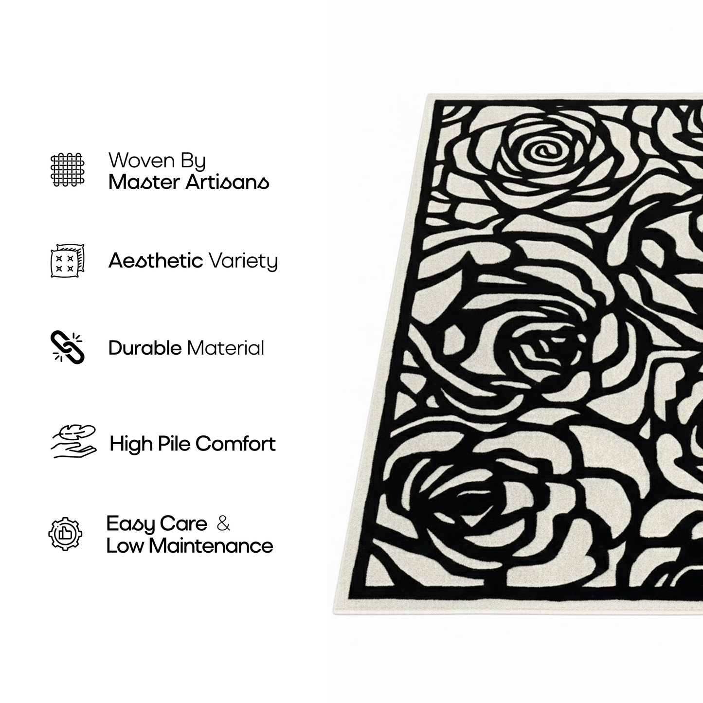 Rosette Charm (Noir)