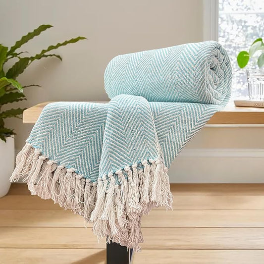 Baby Blue Chevron