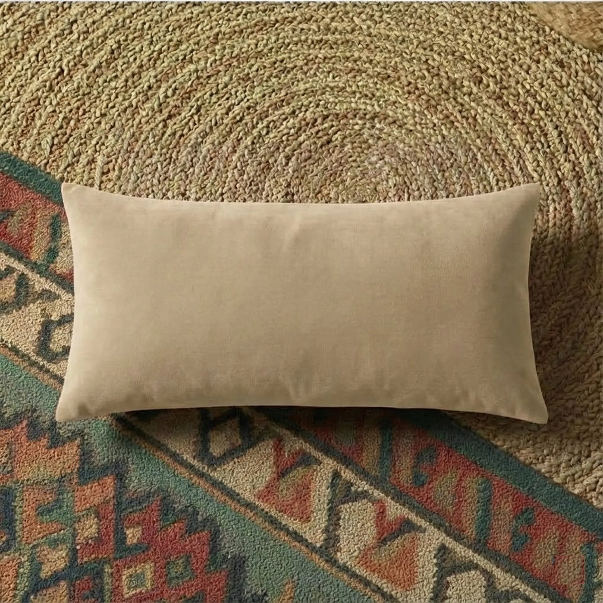 12X20 Inches Beige Velvet