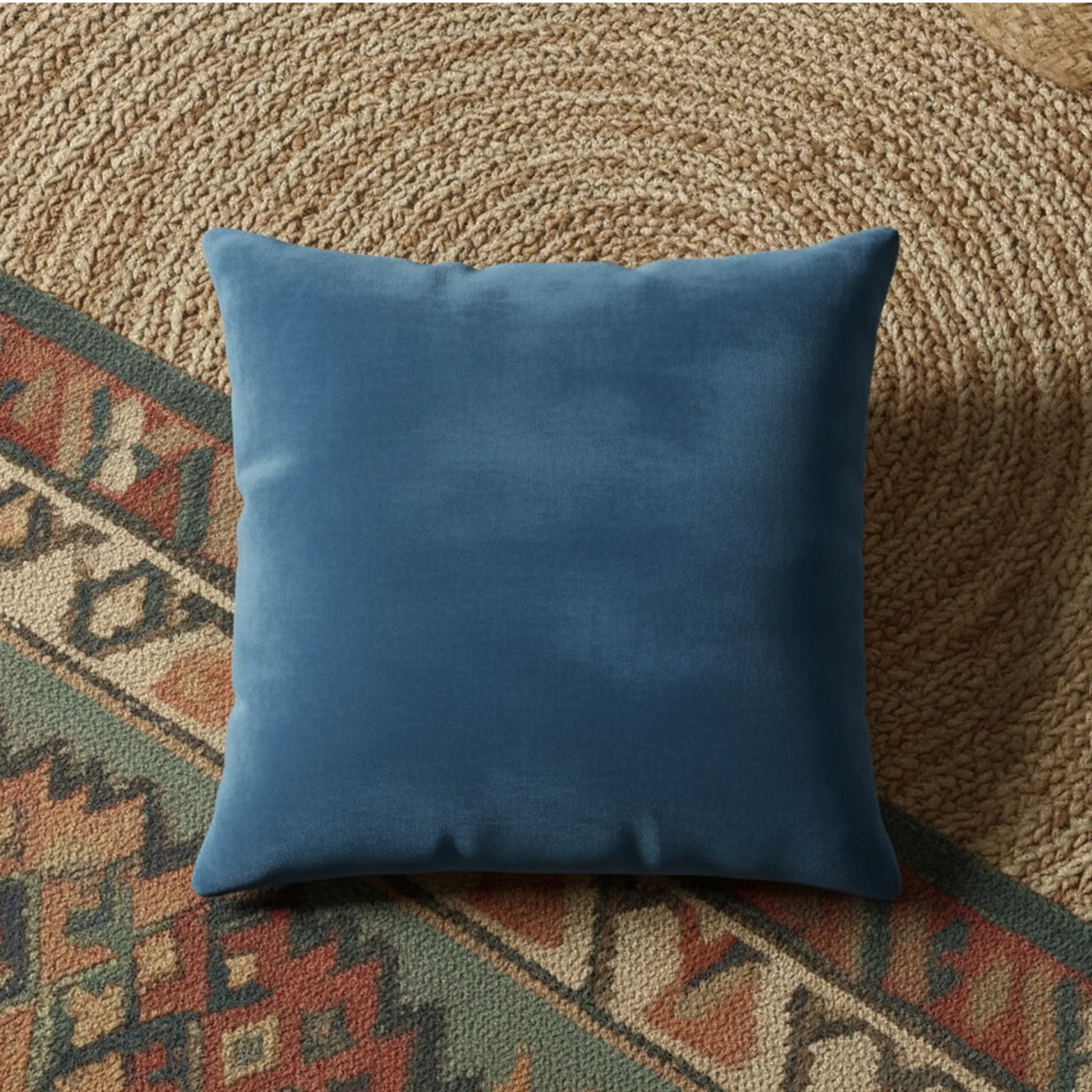 12X12 Inches Blue Velvet