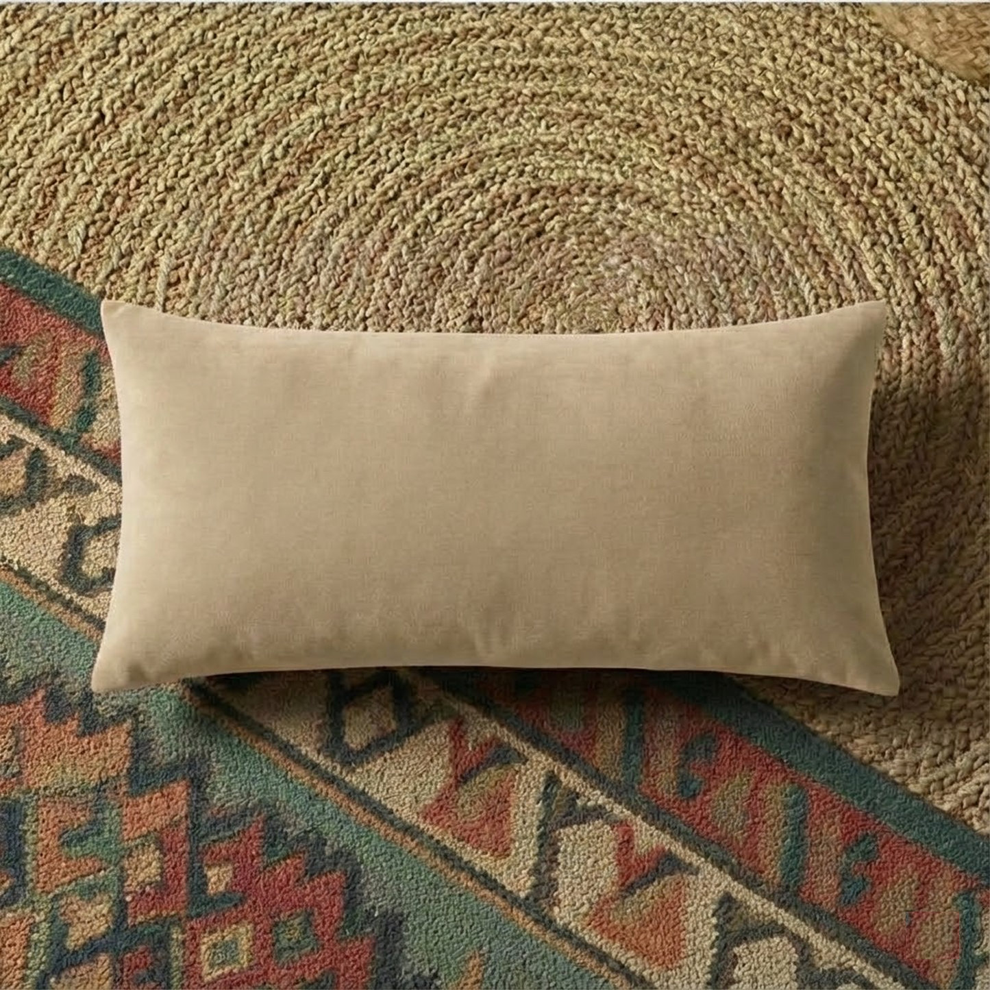 12X20 Inches Beige Velvet