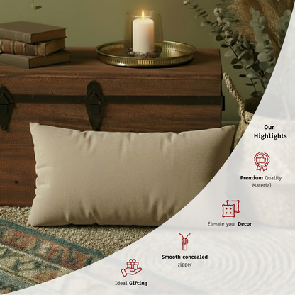 12X20 Inches Beige Velvet