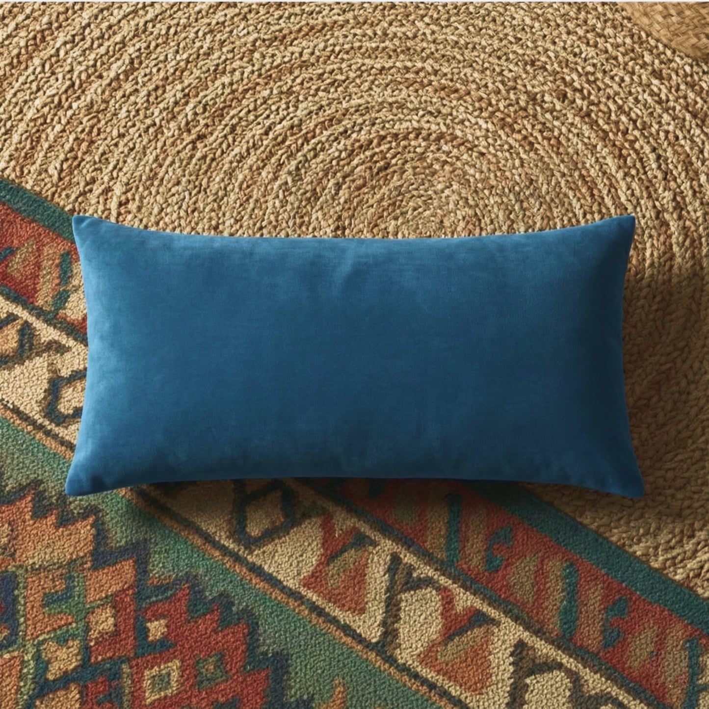 12X20 Inches Blue Velvet
