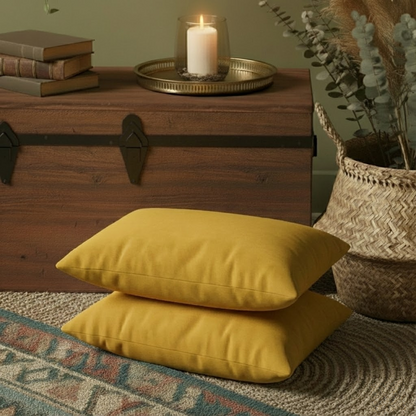 12X20 Inches Yellow Velvet