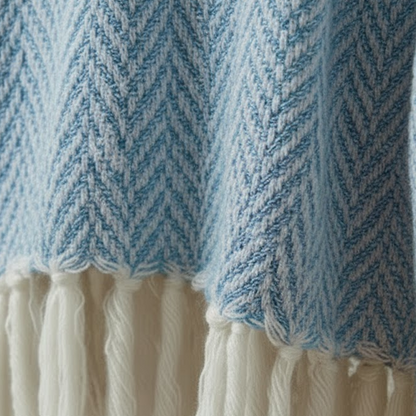 Baby Blue Chevron